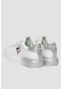 Karl Lagerfeld - KARL LAGERFELD Białe damskie sneakersy skórzane KAPRI Ombre NFT, Rozmiar 41. Kolor: biały. Materiał: skóra #2
