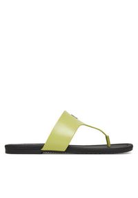 Calvin Klein Jeans Japonki Flat Sandal Toepost Mg YW0YW01691 Zielony. Kolor: zielony. Materiał: skóra #3