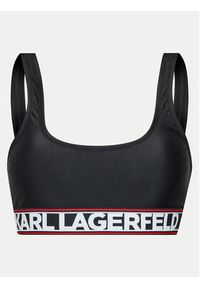 Karl Lagerfeld - KARL LAGERFELD Góra od bikini 240W2221 Czarny. Kolor: czarny. Materiał: syntetyk #2