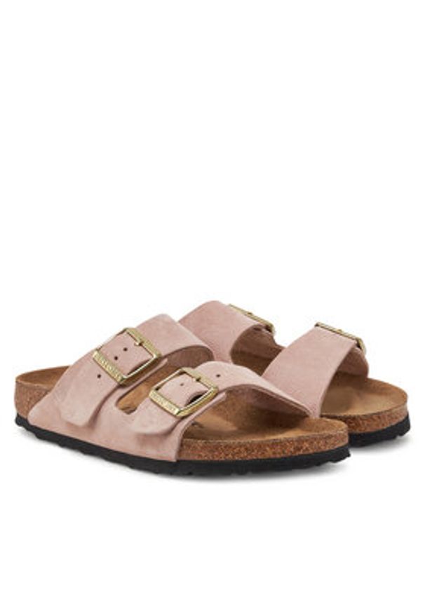 Birkenstock Klapki Arizona 1026170 Różowy. Kolor: różowy. Materiał: zamsz, skóra