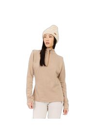 Damska bielizna termoaktywna z zamkiem błyskawicznym 1/4 Protest Ivory. Typ kołnierza: golf. Kolor: brązowy. Sezon: zima. Sport: golf, narciarstwo #1