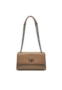 Calvin Klein Torebka Re-Lock Conv Shoulder Bag_Jqc K60K612641 Beżowy. Kolor: beżowy #4