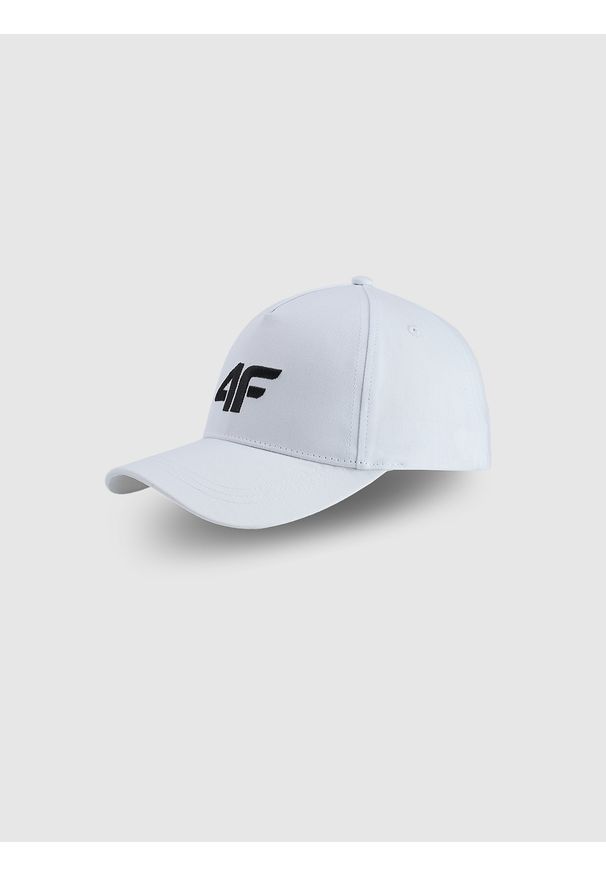 4f - 4F Czapka z daszkiem strapback damska - biała S/M. Kolor: biały. Materiał: materiał, bawełna. Sezon: lato. Styl: casual, sportowy