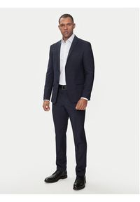 Calvin Klein Spodnie materiałowe K10K112936 Granatowy Slim Fit. Kolor: niebieski. Materiał: syntetyk #3