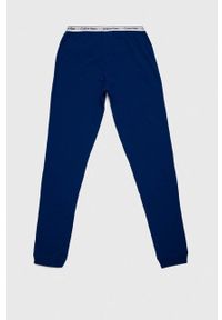 Calvin Klein Underwear piżama bawełniana dziecięca kolor granatowy z nadrukiem. Kolor: niebieski. Materiał: bawełna. Długość: krótkie. Wzór: nadruk #2