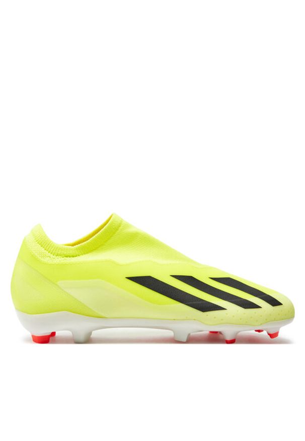 Adidas - adidas Buty do piłki nożnej X Crazyfast League Laceless IG0622 Żółty. Kolor: żółty. Materiał: materiał