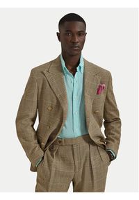 Polo Ralph Lauren Koszula 710968915501 Turkusowy Regular Fit. Typ kołnierza: polo. Kolor: turkusowy. Materiał: len #3