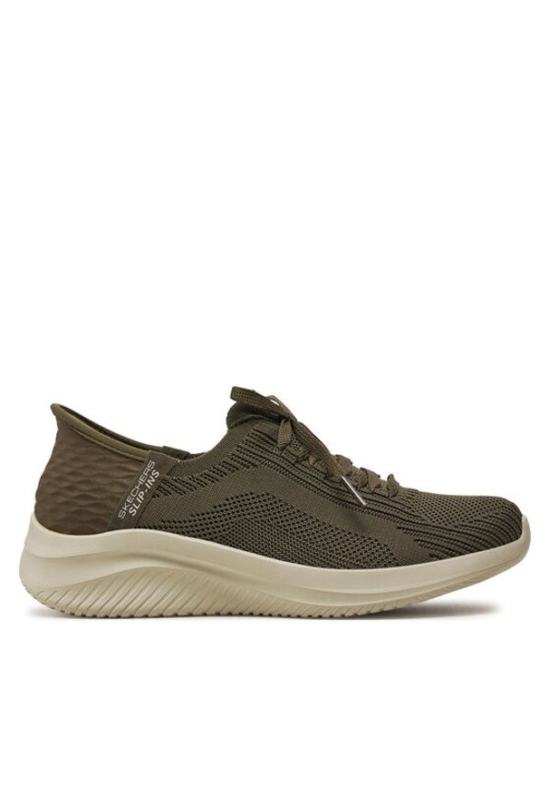skechers - Skechers Sneakersy Ultra Flex 3.0-Brilliant Path 149710/OLV Khaki. Kolor: brązowy. Materiał: materiał, mesh