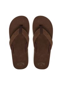 Billabong Japonki Seaway EBYL100034 Brązowy. Kolor: brązowy. Materiał: skóra