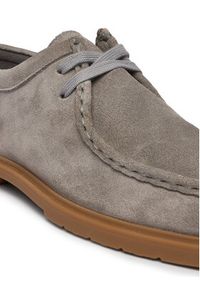 TOMMY HILFIGER - Tommy Hilfiger Półbuty Lightweight Suede Apron Toe FW0FW09262 Szary. Kolor: szary. Materiał: skóra, zamsz #5