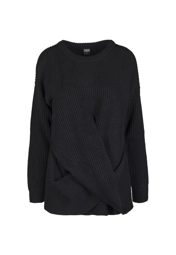 Urban Classics - Bluza damska Urban Classic wrapped. Kolor: czarny. Materiał: polar. Sezon: zima