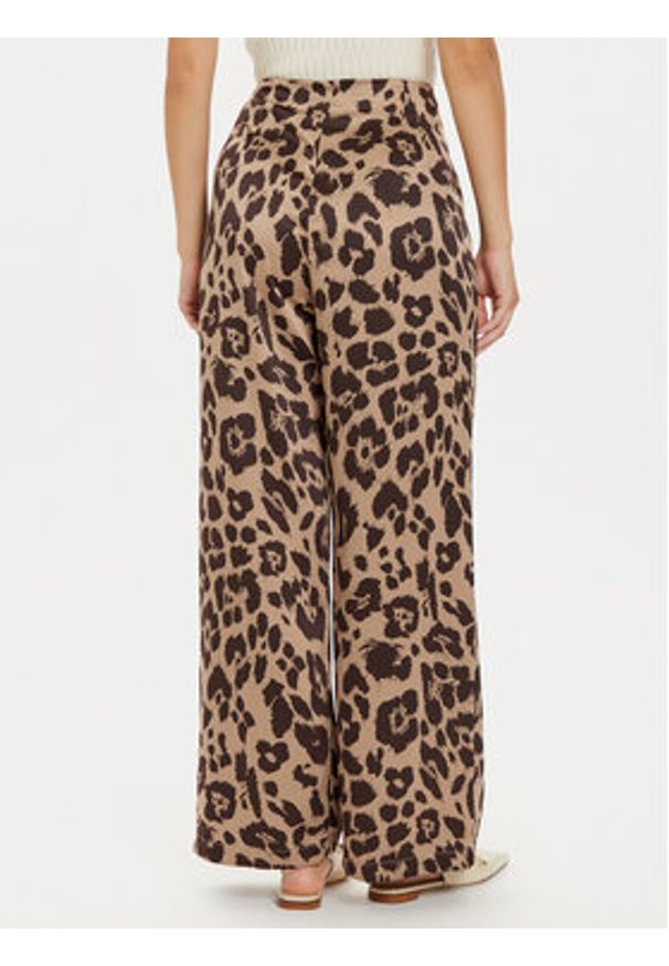 Vero Moda Spodnie materiałowe Merle 10295435 Beżowy Loose Fit. Kolor: beżowy. Materiał: syntetyk