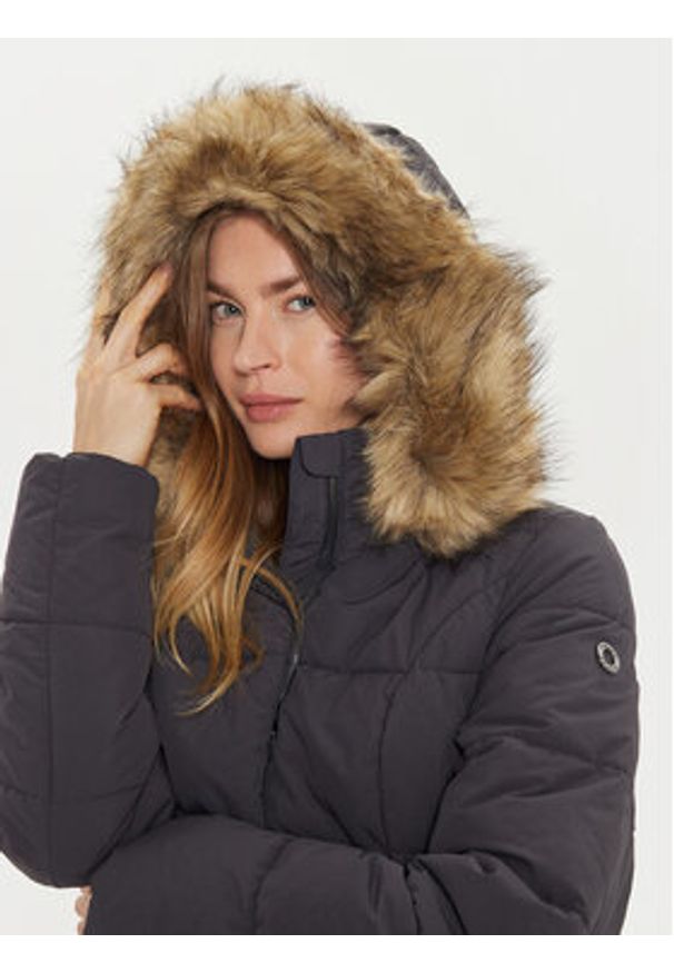 Fransa Kurtka zimowa Marna 20613795 Czarny Regular Fit. Kolor: czarny. Materiał: syntetyk. Sezon: zima