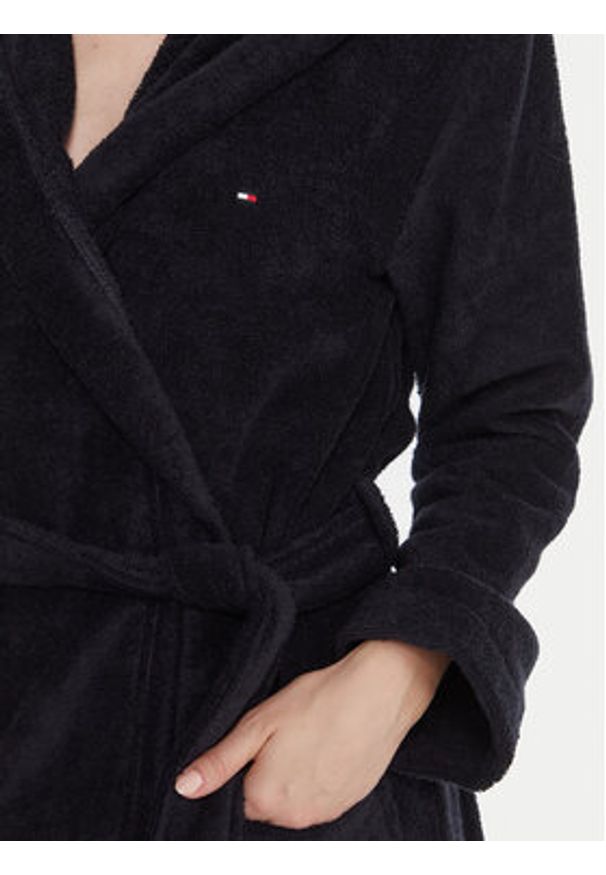 TOMMY HILFIGER - Tommy Hilfiger Szlafrok UW0UW06153 Granatowy. Kolor: niebieski. Materiał: bawełna