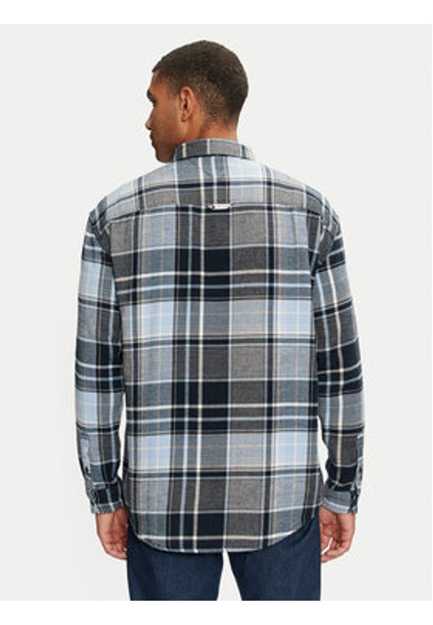 Tommy Jeans Koszula DM0DM20597 Niebieski Regular Fit. Kolor: niebieski. Materiał: bawełna