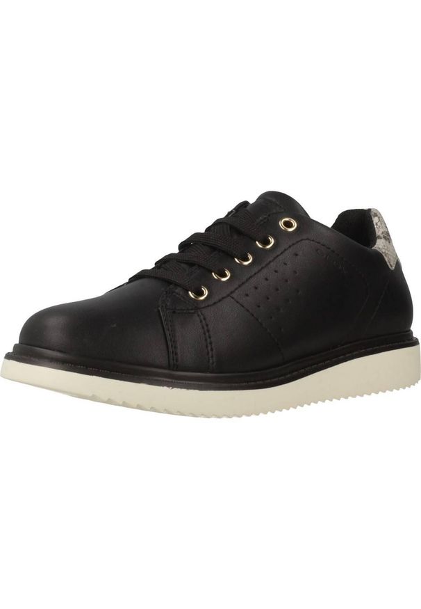 Geox - Buty GEOX J THYMAR GIRL Czarny. Kolor: czarny. Materiał: syntetyk, tkanina, skóra. Sport: turystyka piesza