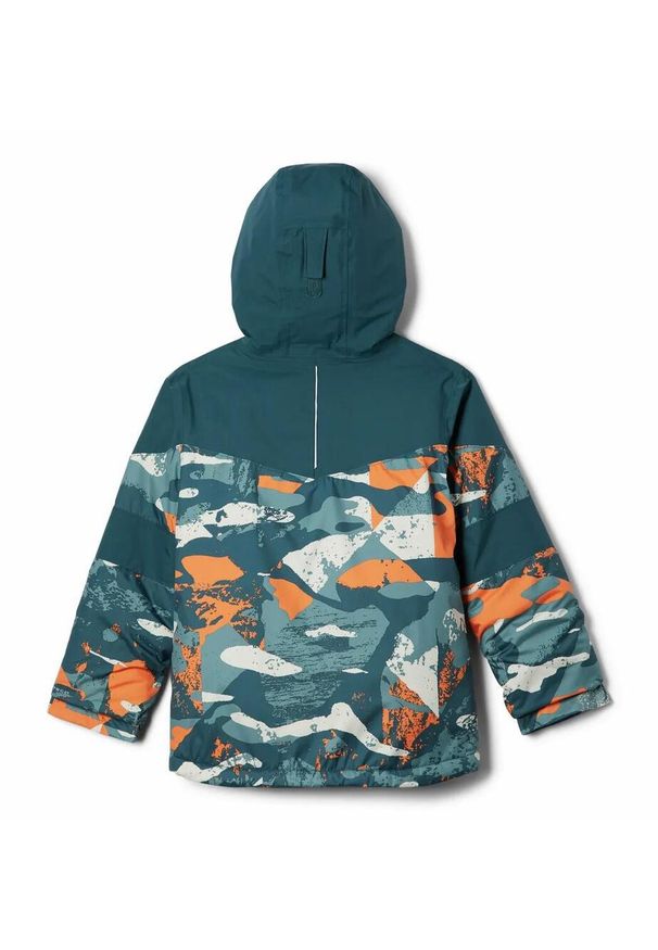 columbia - Kurtka Turystyczna Zimowa Dziecięca Columbia Mighty Mogul II Jacket. Kolor: zielony. Materiał: puch. Sezon: zima. Styl: sportowy