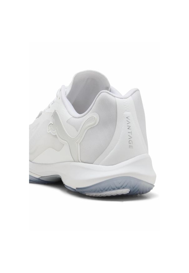 Puma - Buty do piłki ręcznej unisex Vantage NITRO™ PUMA White Silver Ash Gray Metallic. Kolor: biały, wielokolorowy, szary