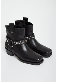 Liu Jo - Botki damskie skórzane biker LIU JO. Materiał: skóra #1