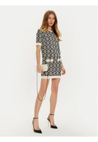 Elisabetta Franchi Sweter MK-19B-47E2-V250 Czarny Regular Fit. Kolor: czarny. Materiał: wiskoza, syntetyk #3