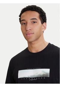 Jack & Jones T-Shirt Fusion 12289870 Czarny Relaxed Fit. Kolor: czarny. Materiał: bawełna #2