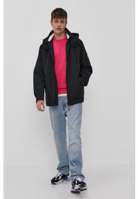 Tommy Jeans - Kurtka. Typ kołnierza: kaptur. Kolor: czarny. Materiał: tkanina, poliester, materiał, poliamid. Wzór: gładki #6