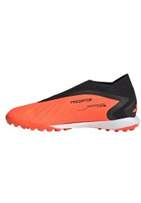 Adidas - Buty piłkarskie adidas Predator Accuracy.3 Tf Ll M GW4643 pomarańczowe pomarańcze i czerwienie. Kolor: pomarańczowy. Materiał: syntetyk, guma. Sport: piłka nożna #4
