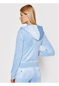 Juicy Couture Bluza Robertson JCAP176 Niebieski Slim Fit. Kolor: niebieski. Materiał: syntetyk #4