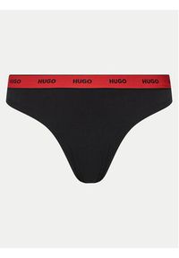 Hugo - HUGO Komplet stringów 50480150 Czarny. Kolor: czarny. Materiał: bawełna #5