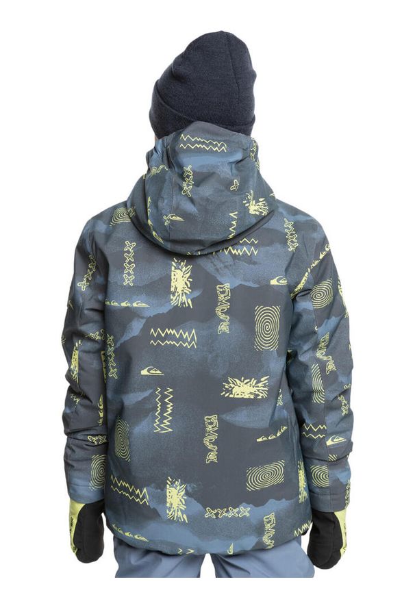 Quiksilver - Kurtka śnieżna dla Chłopcy MISSION Szary. Kolor: szary. Materiał: poliester. Sezon: zima. Sport: narciarstwo