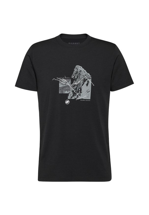 Koszulka męska Mammut Mountain T-Shirt 4208m. Kolor: wielokolorowy, czarny, szary