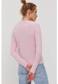 Vero Moda - Sweter. Okazja: na co dzień. Kolor: różowy. Materiał: dzianina. Długość rękawa: raglanowy rękaw. Styl: casual #5
