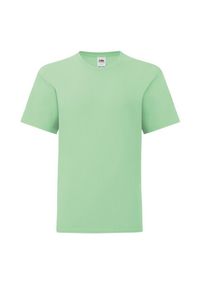 FRUIT OF THE LOOM - Koszulka Dziecięca Iconic 150 Plain T-shirt. Kolor: zielony