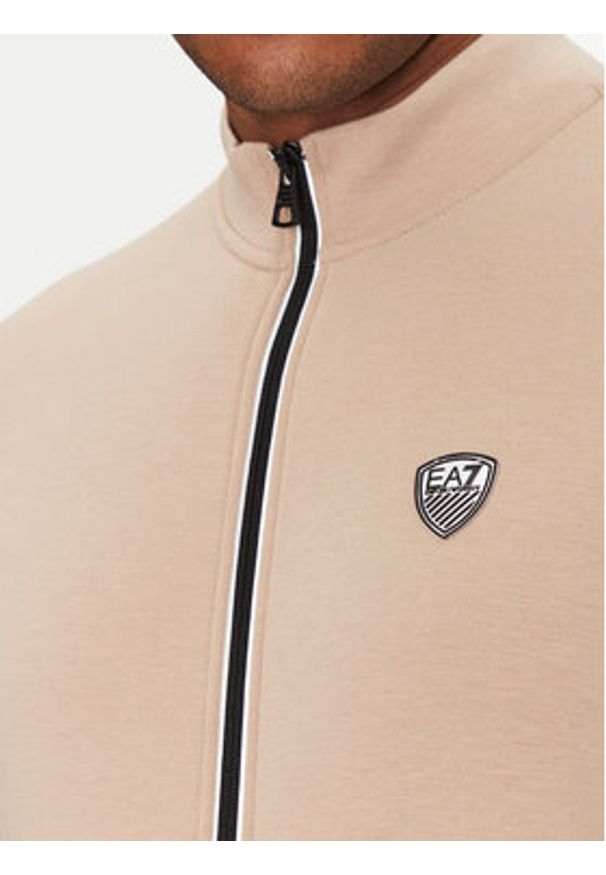 EA7 Emporio Armani Dres 8NPV56 PJ4EZ U6155 Niebieski Regular Fit. Kolor: beżowy, niebieski. Materiał: syntetyk