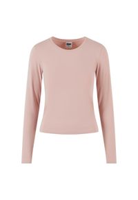 Damska koszulka z długim rękawem Urban Classics Basic Super Slim. Kolor: różowy. Długość rękawa: długi rękaw. Długość: długie #1