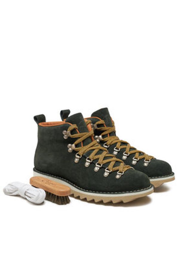 Fracap Trapery Magnifico M120 Zielony. Kolor: zielony. Materiał: skóra