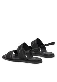 Calvin Klein Sandały Flat Sandal He HW0HW01990 Czarny. Kolor: czarny. Materiał: materiał #2