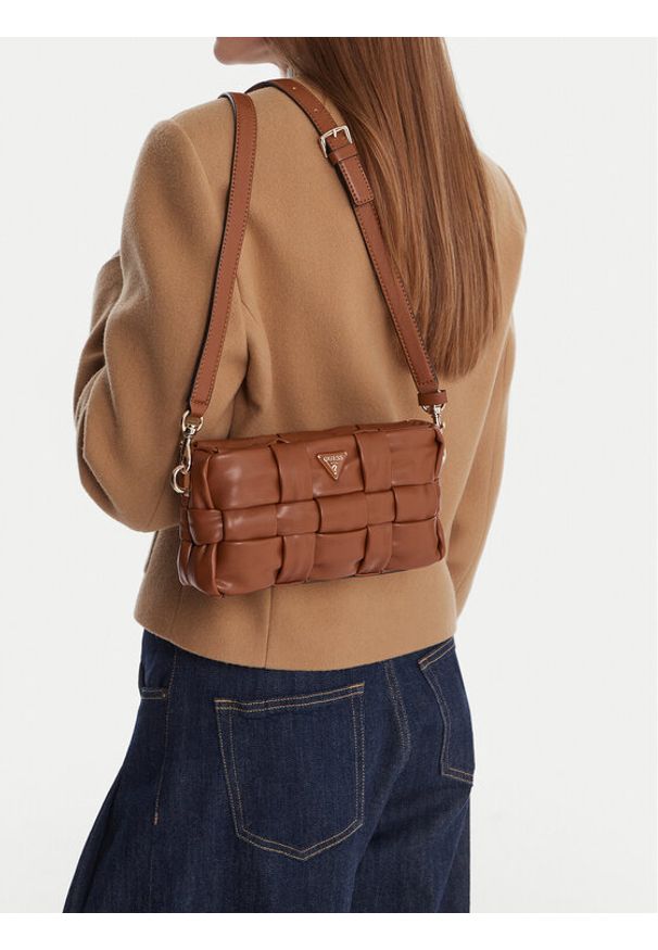 Guess Torebka Marion Mini HWWG80 72720 Brązowy. Kolor: brązowy. Materiał: skórzane