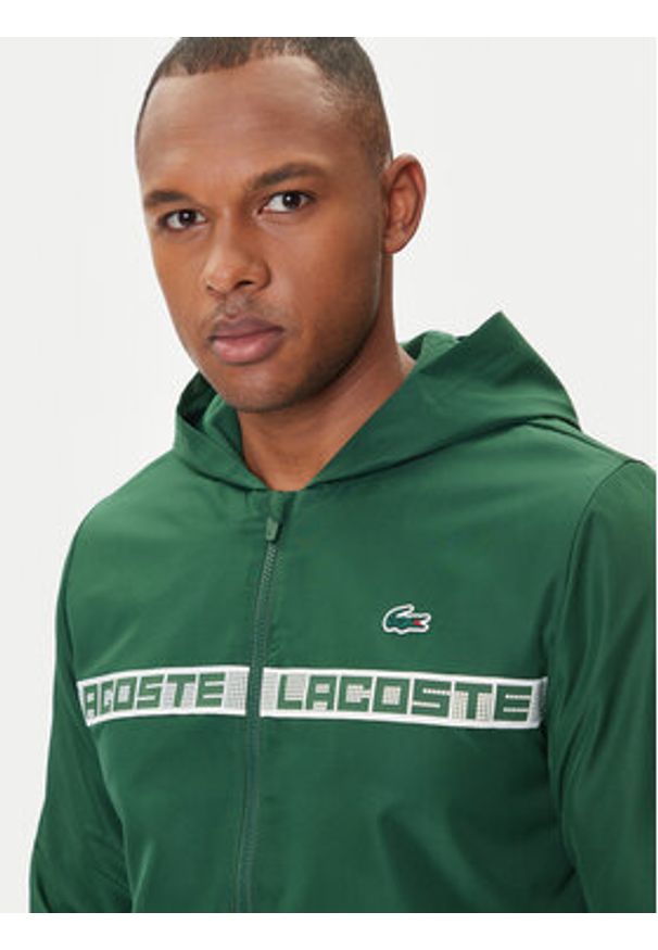 Lacoste Dres WH4757 Zielony Regular Fit. Kolor: zielony. Materiał: syntetyk
