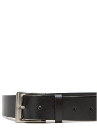 Calvin Klein Pasek Męski Classic Buckle 35Mm LV04G7027G Czarny. Kolor: czarny. Materiał: skóra