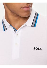 BOSS - Boss Polo Paddy 50469055 Biały Regular Fit. Typ kołnierza: polo. Kolor: biały. Materiał: bawełna