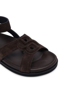 BOSS Sandały Freyah 50563358 Brązowy. Kolor: brązowy. Materiał: zamsz, skóra #5