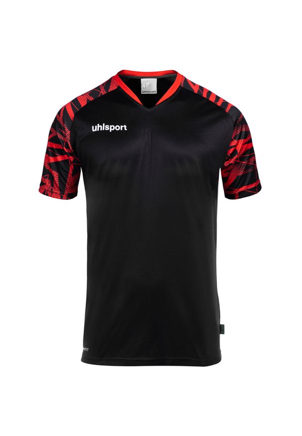 UHLSPORT - Jersey Uhlsport Goal 25. Kolor: wielokolorowy, czarny, czerwony. Materiał: jersey. Sport: piłka nożna
