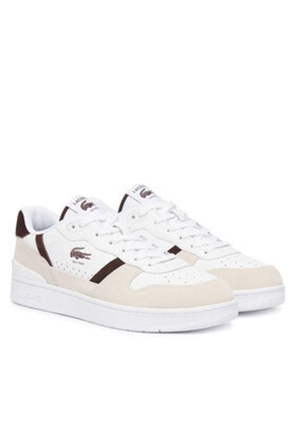 Lacoste Sneakersy T-Clip Set 51SMA0168 Biały. Kolor: biały. Materiał: skóra