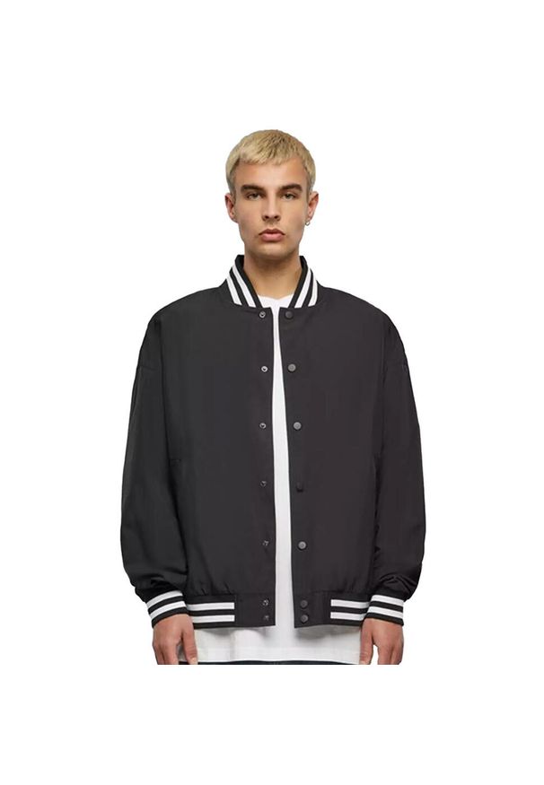 BUILD YOUR BRAND - Lekka Kurtka Varsity Dla Dorosłych Unisex. Kolor: czarny