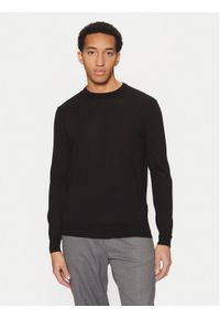 Guess Sweter 170947 Czarny Classic Fit. Kolor: czarny. Materiał: wełna #1