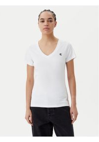 Calvin Klein Jeans T-Shirt J20J213716 Biały Regular Fit. Kolor: biały. Materiał: bawełna #1