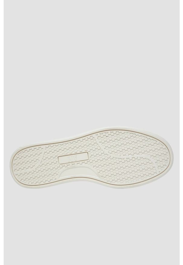 Aeronautica Militare - AERONAUTICA MILITARE Białe sneakersy męskie skórzane, Rozmiar 46. Okazja: na co dzień. Kolor: biały. Materiał: skóra