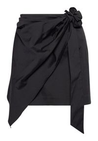 TwinSet Spódnica mini 211MT2263 Czarny Regular Fit. Kolor: czarny. Materiał: bawełna #3