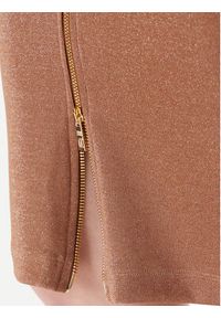 Just Cavalli Sukienka codzienna 79PAO905 J0251 Brązowy Slim Fit. Okazja: na co dzień. Kolor: brązowy. Materiał: syntetyk. Typ sukienki: proste. Styl: casual #4